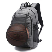 Load image into Gallery viewer, Sport Backpack Men Laptop Backpack School Bag For Teenager Boys Soccer Ball Pack Bag Gym Bags Male With Football Basketball Net