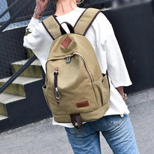 Load image into Gallery viewer, Casual Men Canvas Backpack School Travel Student School Laptop Bag