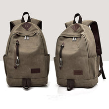Load image into Gallery viewer, Casual Men Canvas Backpack School Travel Student School Laptop Bag