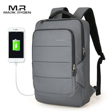 Load image into Gallery viewer, Mark Ryden Summer New Arrival Men Water Resistant Backpack USB Recharging Backpack fit for 15.6 inches Laptop